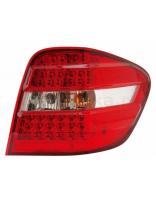 Mercedes W164 ML (05-) задние диодные фонари красно-хромированные, комплект 2 шт.