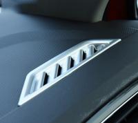 Volkswagen Tiguan (17–) Накладки на вентиляцию торпеды, ABS Silver, 2 части