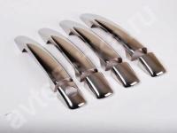 Opel Astra J хэтчбек (2010-) накладки на ручки из нержавеющей стали, комплект 4 штуки