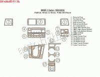 BMW 3 (99-02) декоративные накладки под дерево или карбон (отделка салона), полный набор, 4 двери и 5 дверей, c MD Player , правый руль