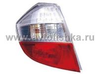 Honda Fit, Jazz (07-) GE фонари задние светодиодные красно-хромированные, комплект 2 шт.