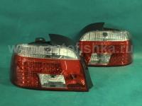BMW 5 E39 (95-) задние светодиодные фонари красно-белые, комплект 2 шт.