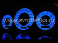 Mercedes W202 C class (93-95) светящиеся шкалы приборов - накладки на циферблаты панели приборов, дизайн № 2