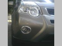 Nissan X-Trail T31 (12.2010-2013) хромированные накладки на противотуманные фары переднего бампера, комплект 2 шт.