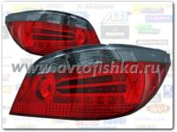 BMW 5 E60 (04-07) фонари задние светодиодные красно-тонированные, комплект 2 шт.