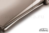 Защита штатных порогов Arbori d57 с гибами LEXUS NX 30H 2014-