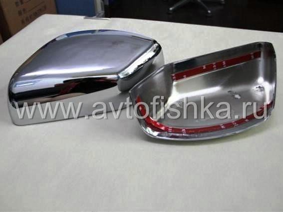 Land Rover Freelander 2 (07-) накладки на боковые зеркала хромированные, комплект 2 шт.
