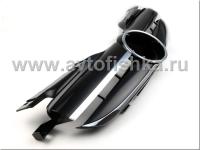 Mercedes SLK R170 (98-04) решетка радиатора 2 ламели, дизайн AMG, черная