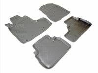 Honda CR-V (07–/10–) Коврики салона (полиуретан), чёрные