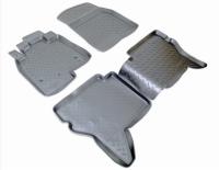 Mitsubishi Pajero (07–/11–/14–) Коврики салона (полиуретан), чёрные