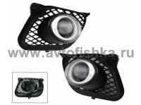 Mercedes W210 (95-99) фары противотуманные линзовые, комплект 2 шт.