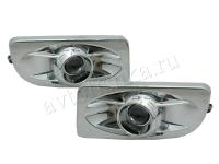 Toyota Land Cruiser 100 фары противотуманные линзовые хромированные, комплект 2 шт.