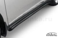 Защита штатных порогов Arbori d57 труба с гибами черная LEXUS RX-350/RX-270 2012-
