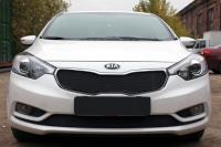 Kia Cerato (13–) Защита радиатора, чёрная, верх