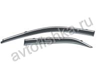 Toyota Camry V50 (2011-) дефлекторы окон с хромированной окантовкой, ветровики в стиле Оригинал, комплект 4 шт.