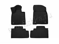 Toyota Land Cruiser (15–) Коврики 3D в салон, 5 шт. (полистар, коврик чёрный, кант чёрный)