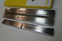 Volkswagen Jetta 6 (11-) накладки на внутренние пороги, к-кт 4шт.