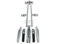 Nissan Patrol Y62 (10-) продольные серебристые рейлинги на крышу, в комплекте 2 шт.