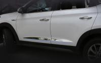 Hyundai Tucson (16–) Молдинги на двери, 4 части, ABS хром.