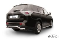 Защита заднего бампера Arbori d57 "волна" MITSUBISHI OUTLANDER 2013-2014