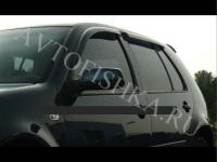 Дефлекторы боковых окон 4 части темные VW Golf 4 1999-2003