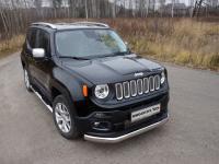 Jeep Renegade (15–) Защита передняя нижняя (овальная) 75х42 мм