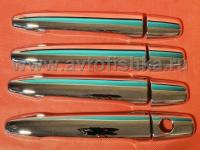 Mitsubishi Outlander (2012-) накладки на ручки дверей из нержавеющей стали, 4 шт.