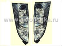 Ford Focus 1 (98-05) 5 дв. хэтчбек задние фонари светодиодные черные, комплект 2 шт.