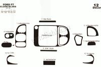 Ford Transit 2000-2006 декоративные накладки (отделка салона) под дерево, карбон, алюминий