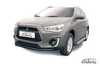 Защита переднего бампера Arbori d57 черная MITSUBISHI ASX 2014-