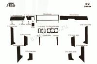 BMW 5 1987-1995 декоративные накладки (отделка салона) под дерево, карбон, алюминий