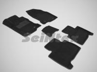 Lexus NX (14–) Коврики салона текстильные 3D, чёрные