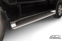 Защита штатного порога Arbori d42 MITSUBISHI PAJERO IV 2006-