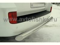 Lexus LX570 защита заднего бампера, труба 70 мм