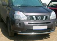 Защита переднего бампера d60 Nissan X-Trail 2011-2014