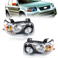 Ford Escape, Maverick (05-07) фары передние хромированные, комплект 2 шт.