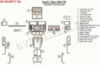 Ford C-Max (03-) декоративные накладки под дерево или карбон (отделка салона), механичеcкая коробка передач , правый руль