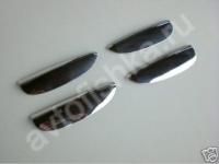 Renault Sandero (2006-) накладки на ручки дверей из нержавеющей стали, 4 шт.