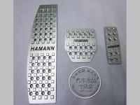 Land Rover Discovery 3, Discovery 4 алюминиевые накладки на педали с логотипом Hamann, комплект 3 шт.