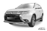 Защита переднего бампера Arbori d57 "волна" MITSUBISHI Outlander 2015-