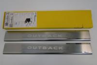 Subaru Outback 4 (09-) накладки на внутренние пороги, к-кт 2шт.