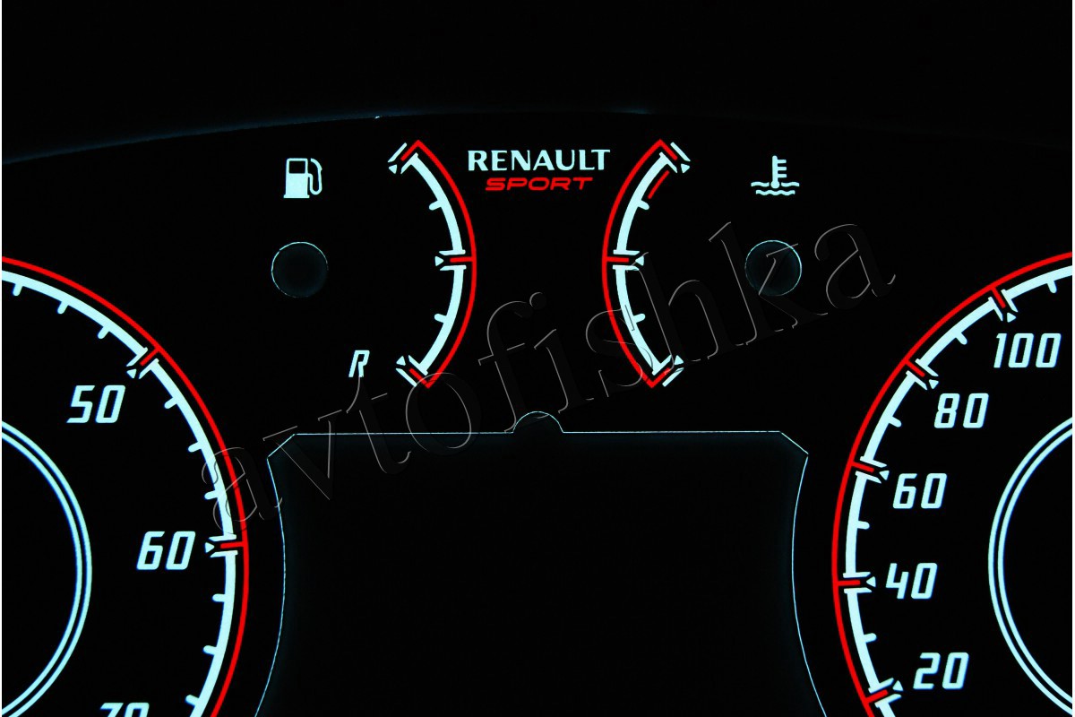 Шкалы щитка приборов Renault Megane 1