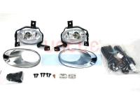 Honda CR-V III (10-) фары противотуманные с хромированными окантовками, установочный комплект.