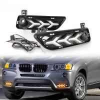 BMW X3 (10–14) Штатные светодиодные дневные ходовые огни (ДХО), комлект