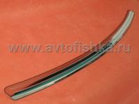 Nissan Qashqai (07-) верхняя накладка на задний бампер из нержавеющей стали, с надписью "Qashqai".