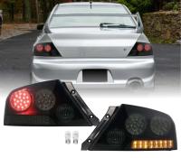 Mitsubishi Lancer 9 (03-07) EVOLUTION фонари задние светодиодные черые тонированные, комплект 2 шт.