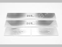 Mercedes ML W164 (2006-) накладки на пороги из нержавеющей стали, 4 шт.