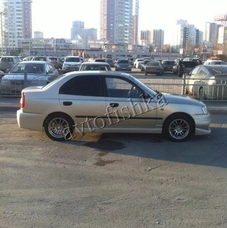 Hyundai Accent (01-12) Накладки на пороги
