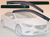 Mazda 6 (12–/15–) Дефлекторы боковых окон, 4 части, темные, седан