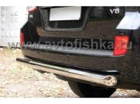 Toyota Land Cruiser 200 защита заднего бампера, труба 70 мм